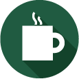 Green coffee icon